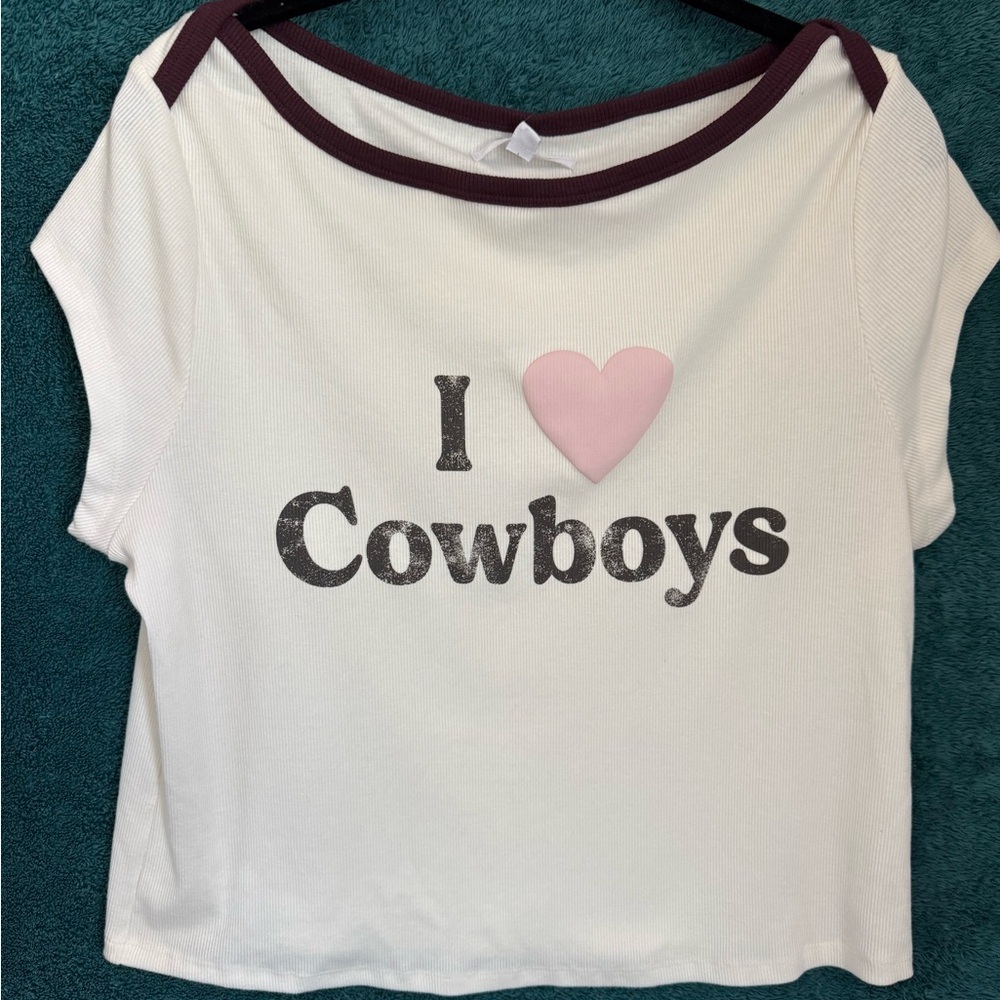 Grayson Threads White and Pink Cowboy Short Sleeve Tee
